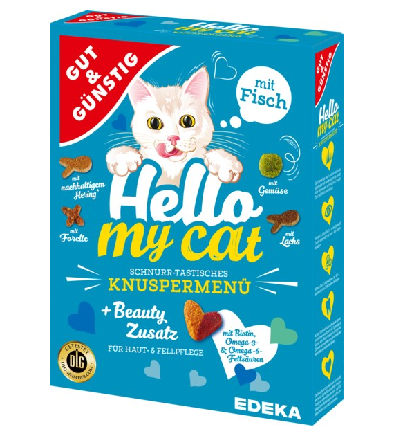 G&G Hello My Cat Knuspermenu Fisch Sucha Karma 1kg
