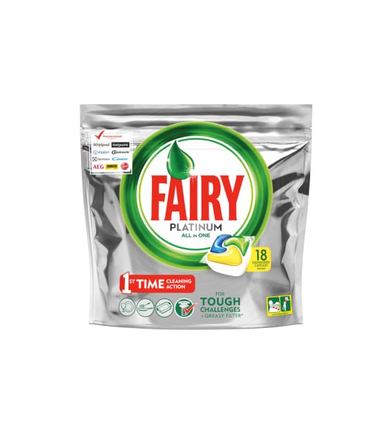 Fairy Platinum All in 1 Lemon 18szt 303g