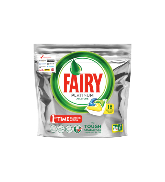 Fairy Platinum All in 1 Lemon 18szt 303g