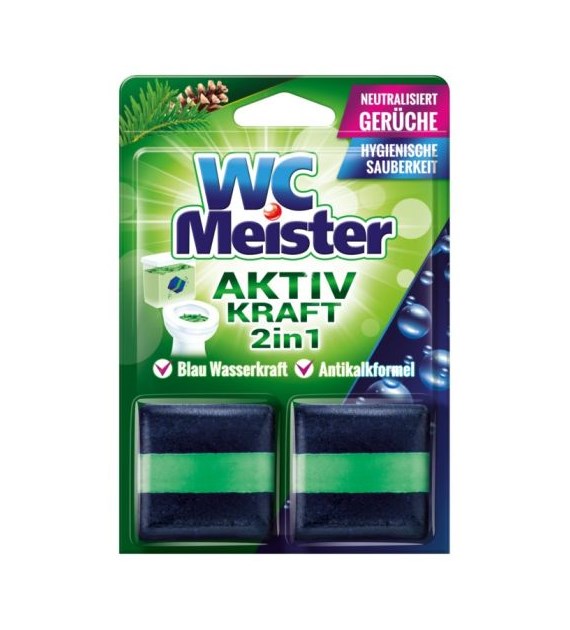 WC Meister Aktiv 2w1 Kostka Barwiąca Leśna 2x50g