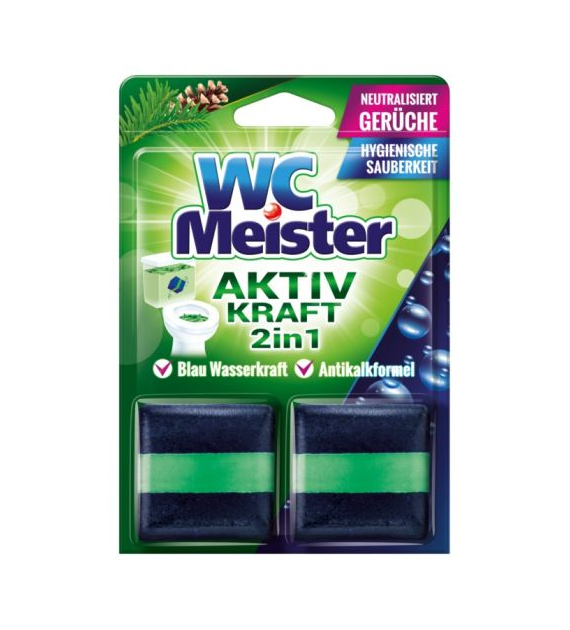 WC Meister Aktiv 2w1 Kostka Barwiąca Leśna 2x50g