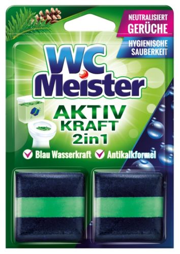 WC Meister Aktiv 2w1 Kostka Barwiąca Leśna 2x50g