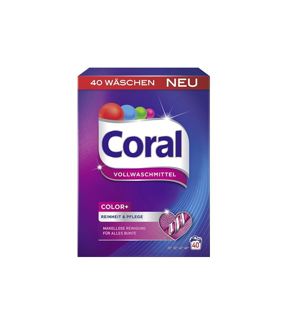 Coral Vollwashmittel Proszek do Prania 40p 2,4kg