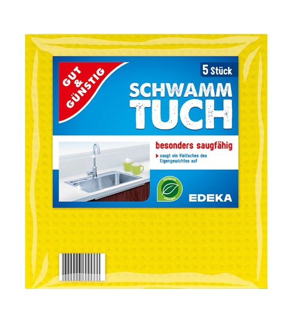 G&G Schwammtuch Ściereczki Kuchenne z Gąbki 5szt