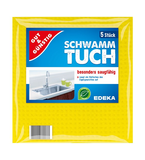 G&G Schwammtuch Ściereczki Kuchenne z Gąbki 5szt