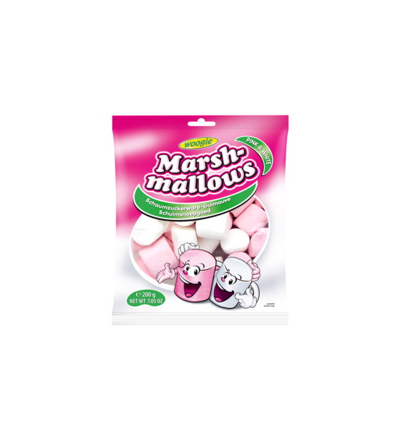 Woogie Marshmallows Pink & White 200g