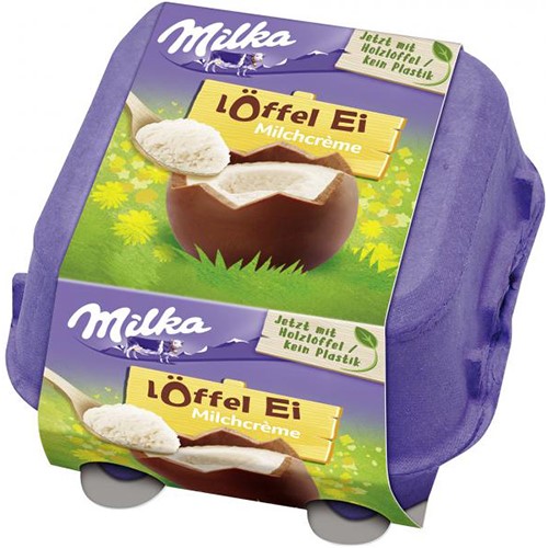 Milka Loffel Ei Milchcreme Jajka 4x34g 136g