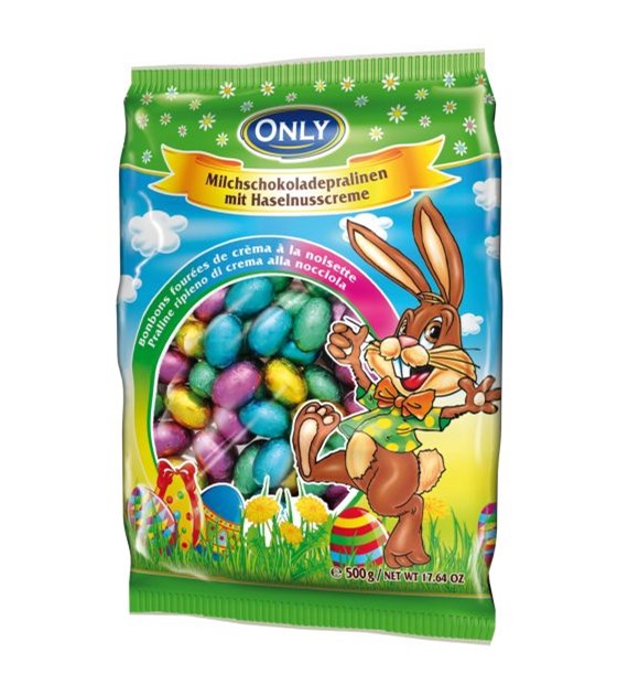 Only Milk Chocolate Eggs Hazelnut Cream Małe 500g
