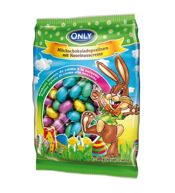 Only Milk Chocolate Eggs Hazelnut Cream Małe 400g