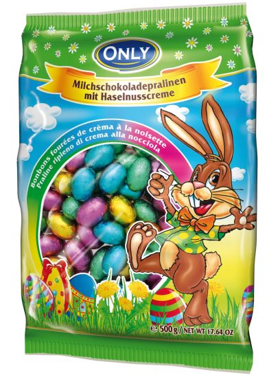 Only Milk Chocolate Eggs Hazelnut Cream Małe 500g