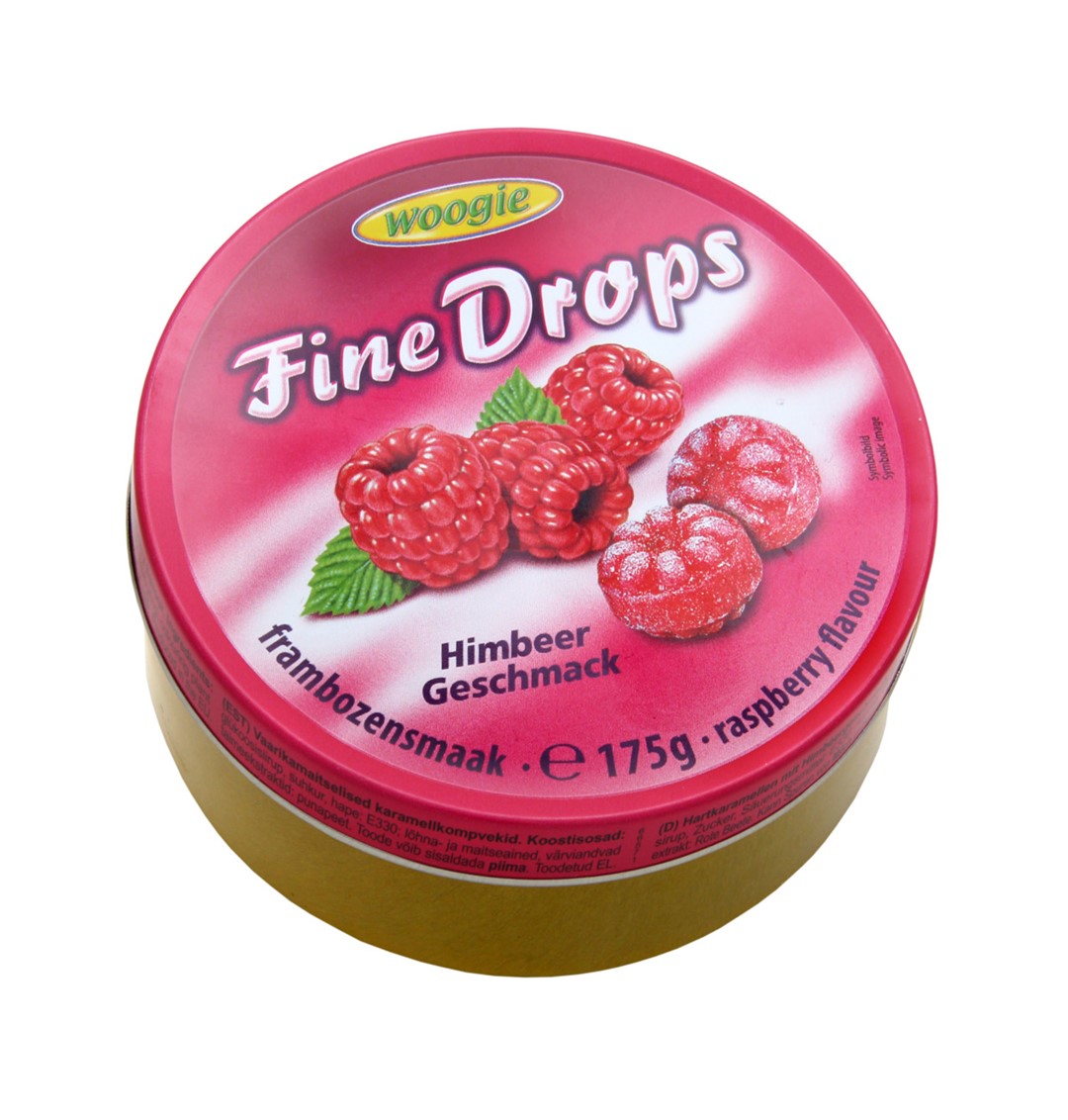 Woogie Raspberry Drops 175g