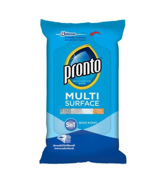 Pronto Multi Surface 5w1 Chusteczki 50szt