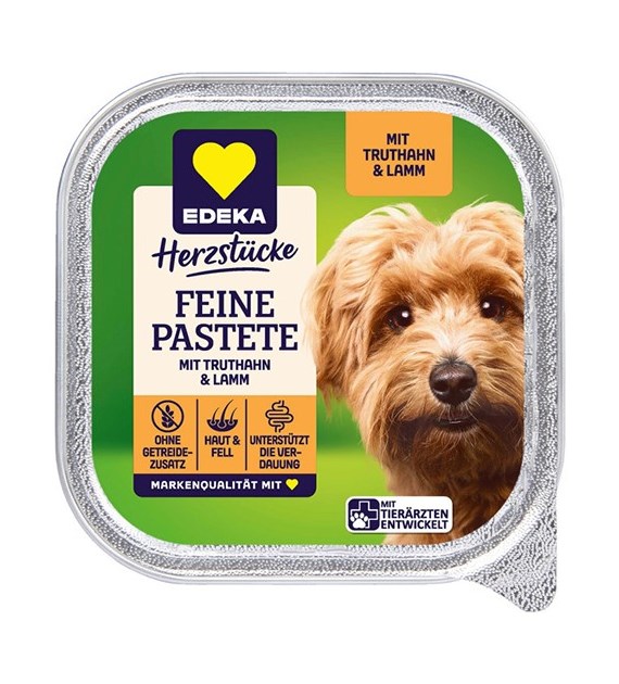 Edeka Feine Pastete Truthahn Lamm dla Psa 150g