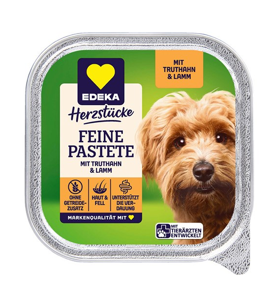Edeka Feine Pastete Truthahn Lamm dla Psa 150g
