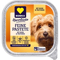 Edeka Feine Pastete Huhn Truthahn dla Psa 150g