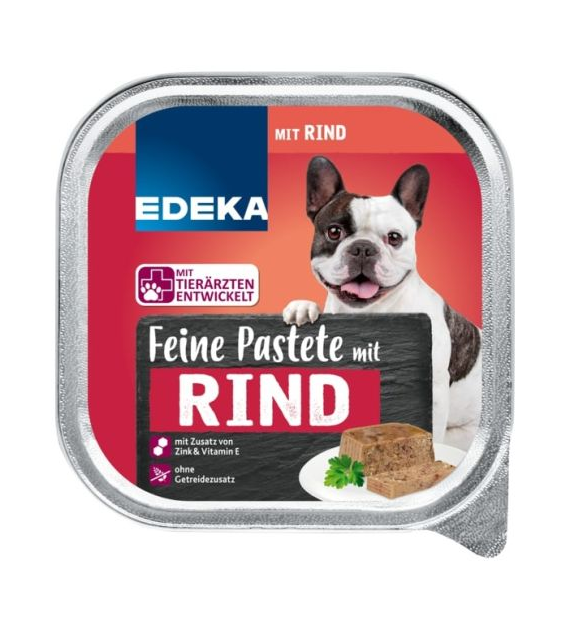 Edeka Feine Pastete Rind dla Psa 300g