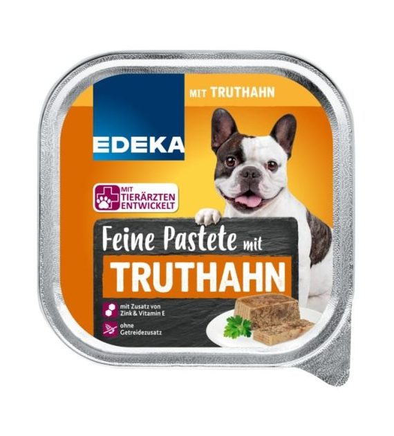 Edeka Feine Pastete Truthahn dla Psa 300g