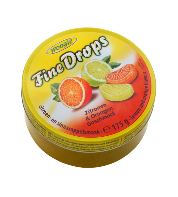 Woogie Fine Drops Zitronen Orangen 175g