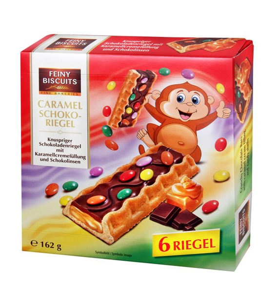Feiny Biscuits Caramel Schoko Snack 6szt 162g