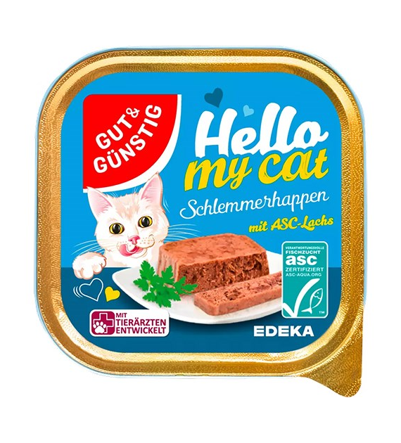 G&G Hello My Cat Schlemmerhappen Lachs 100g