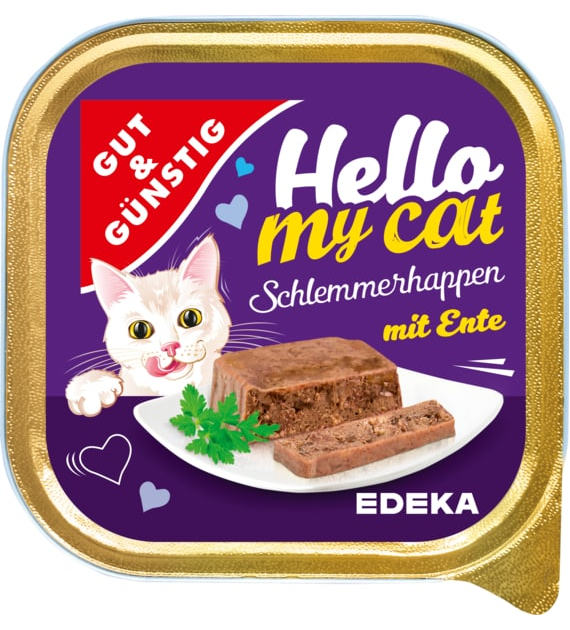 G&G Hello My Cat Schlemmerhappen Ente 100g