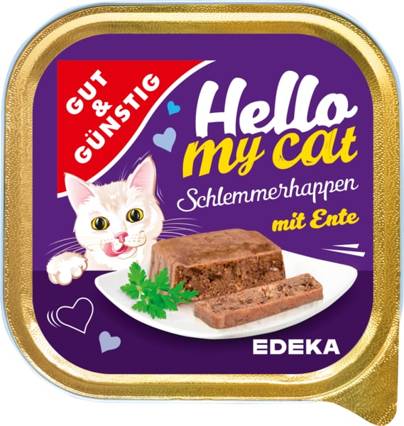 G&G Hello My Cat Schlemmerhappen Ente 100g