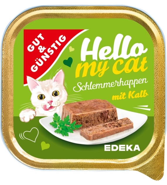 G&G Hello My Cat Schlemmerhappen Kalb 100g