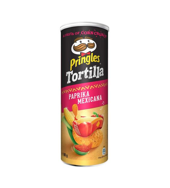 Pringles Tortilla Paprika Chipsy 180g