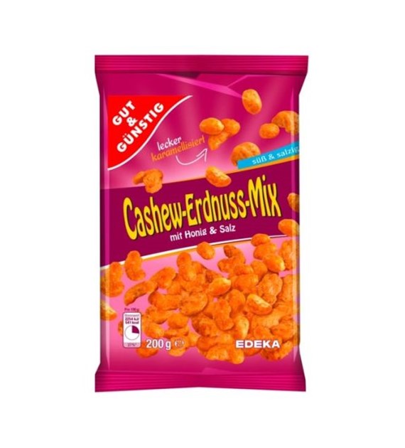 G&G Cashew-Erdnuss-Mix Miód i Sól 200g