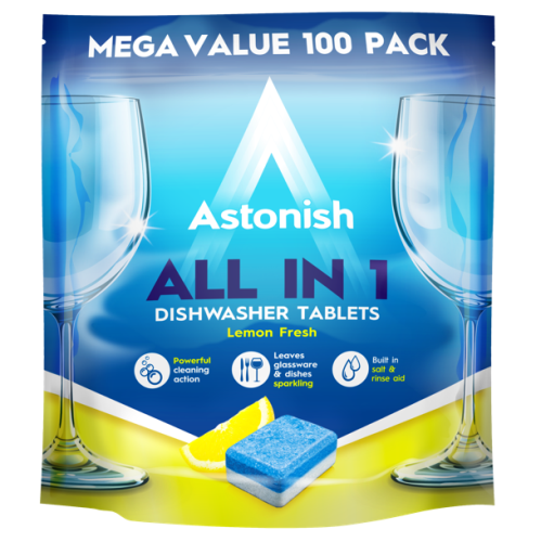 Astonish All in 1 Dishwasher Tabs Lemon 100szt 2kg