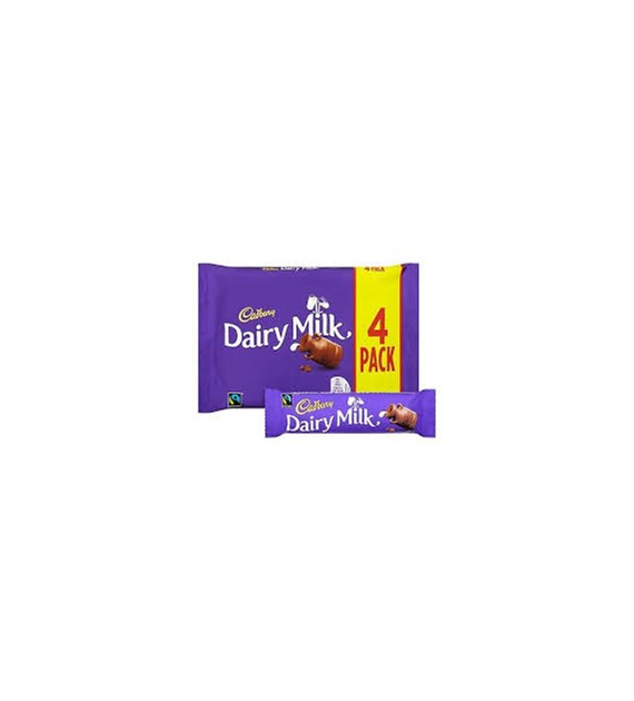 Cadbury Dairy Milk 4 Bars 4x29,3g 117g