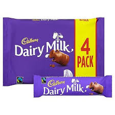 Cadbury Dairy Milk 4 Bars 4x29,3g 117g