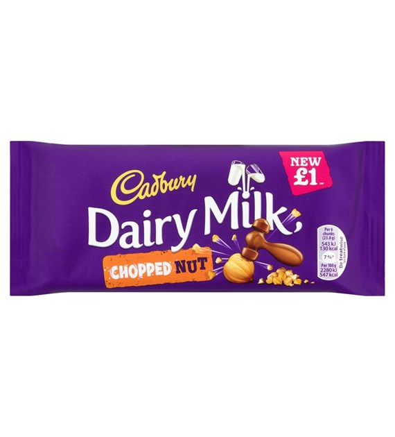 Cadbury Dairy Milk Chopped Nut Czekolada 95g