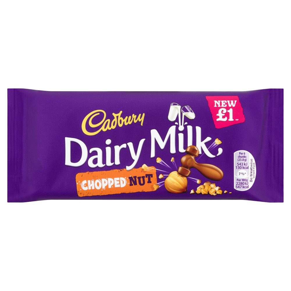 Cadbury Dairy Milk Chopped Nut Czekolada 95g