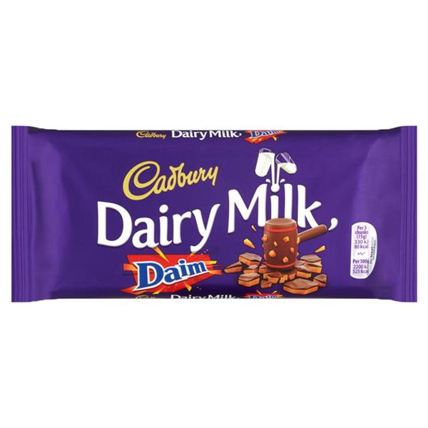 Cadbury Dairy Milk Daim Czekolada 120g