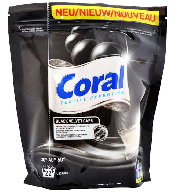 Coral Black Velvet Caps 22p 578g