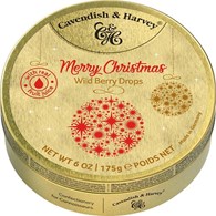 C&H Merry Christmas Wild Berry Drops Święta 175g