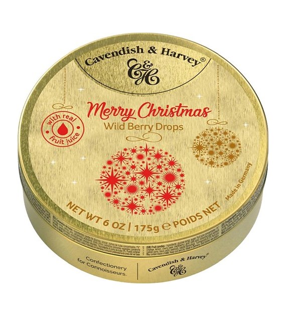 C&H Merry Christmas Wild Berry Drops Święta 175g