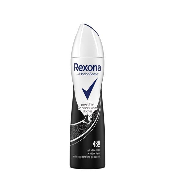 Rexona Invisible Black+White Deo 150ml