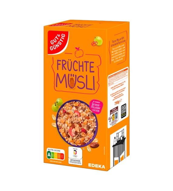 G&G Fruchte Musli Kartonik 750g