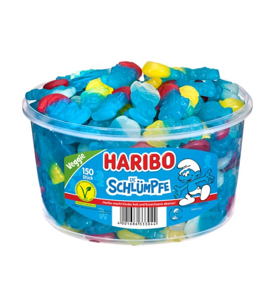 Haribo Die Schlumpfe Veggie 150szt 1,3kg