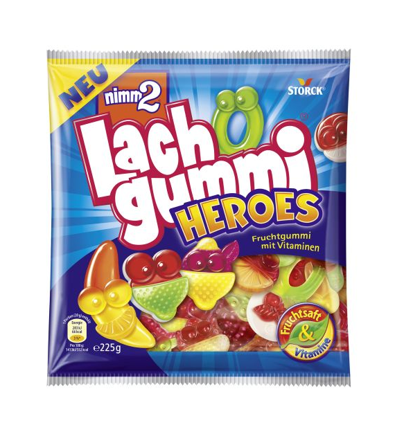 Nimm2 Lach Gummi Heroes Żelki 225g