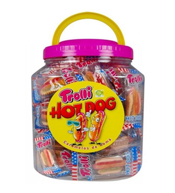 Trolli Hot Dog Wiaderko 60szt 600g