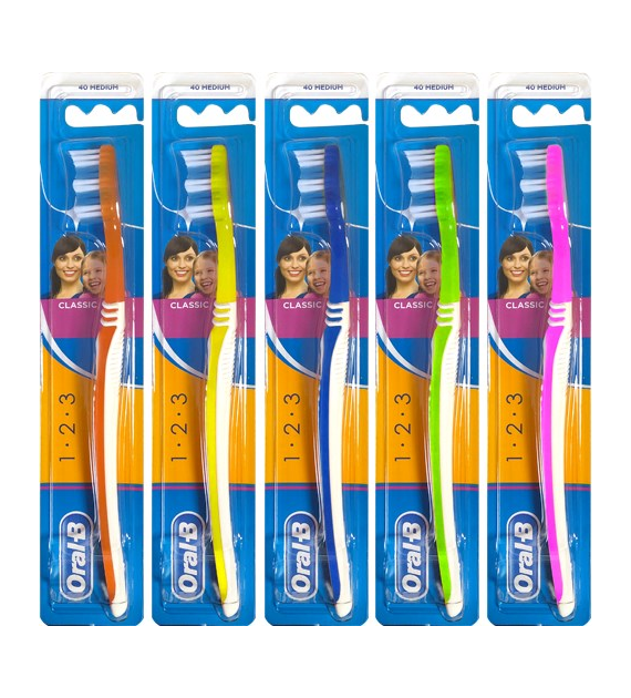 Oral-B 123 Medium Szczoteczka 1szt