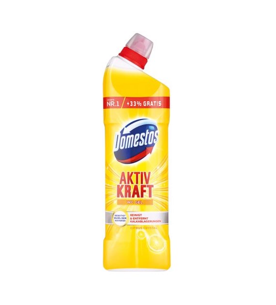 Domestos Aktiv Kraft Citrus WC Gel +33% Gratis 1L