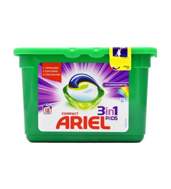 Ariel 3in1 Pods Color Caps 18p 486g