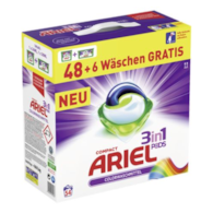 Ariel 3in1 Pods Color Caps 48+6p 1,6kg