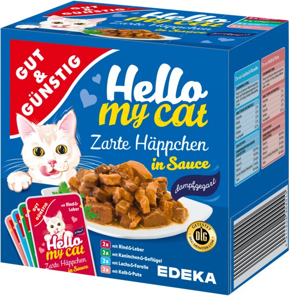 G&G Hello My Cat Zarte Happchen in Sauce 8szt 800g