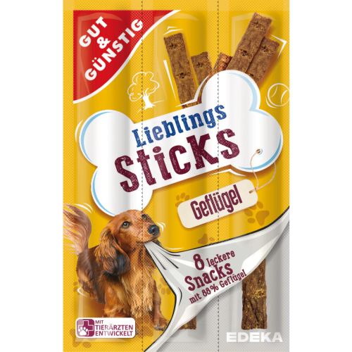 G&G Lieblings Sticks mit Geflugel dla Psa 8szt 88g