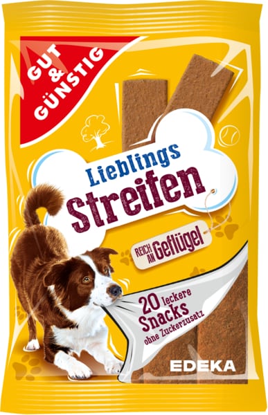 G&G Lieblings Streifen Geflugel dla Psa 20szt 200g